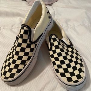 Black & white checkered Vans